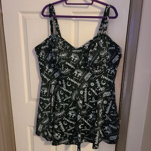 Gently Worn- Torrid size 4, Harry Potter, Swim Dress with built-in bra.